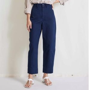 Apiece Apart Mari Barrel Pant in Navy